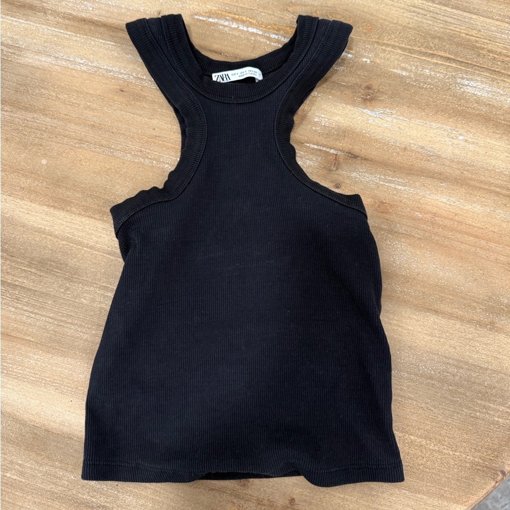 Zara Black Sleeveless Top